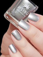 Лак Для Ногтей Голографический Серебристый MALIBU Love Delight
